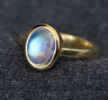 Rainbow Moonstone Ring, moonston jewelry, chunky silver rings, Unique Jewelry, Gemstone Jewelry, Gift for Mom, 18K Gold Filled