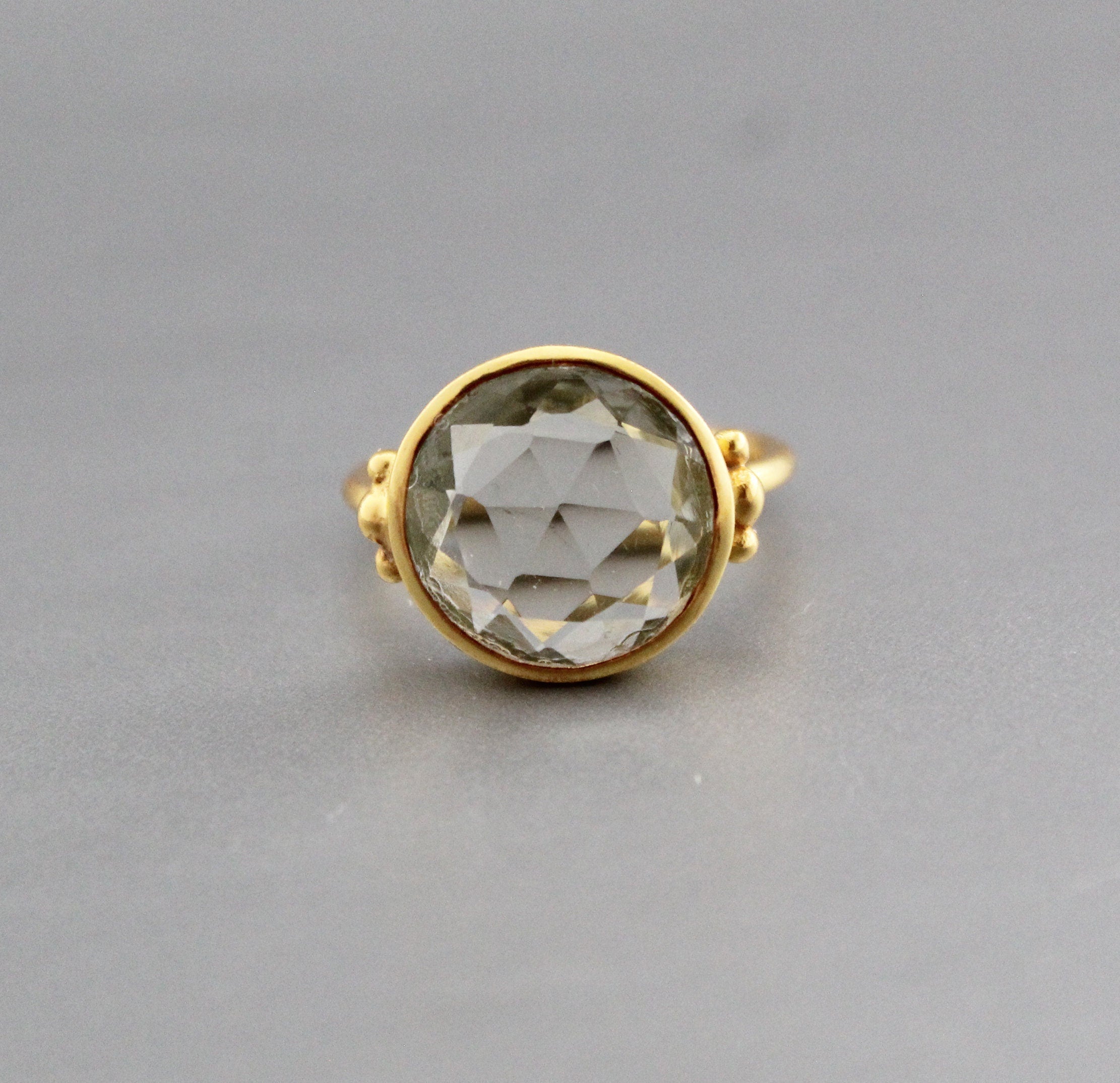 Green Amethyst Ring, Prasiolite Ring, 925 Solid Sterling Silver, 14k Gold Vermeil, Gift For Mother, February Birthstone