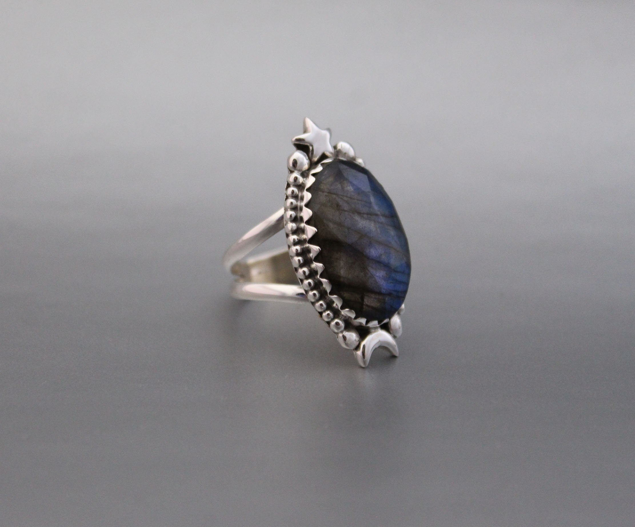 Natural Labradorite Ring, 925 Sterling Silver Ring, Unique Labradorite Ring, Birthstone Jewelry, Unique Ring, Rings for Gift