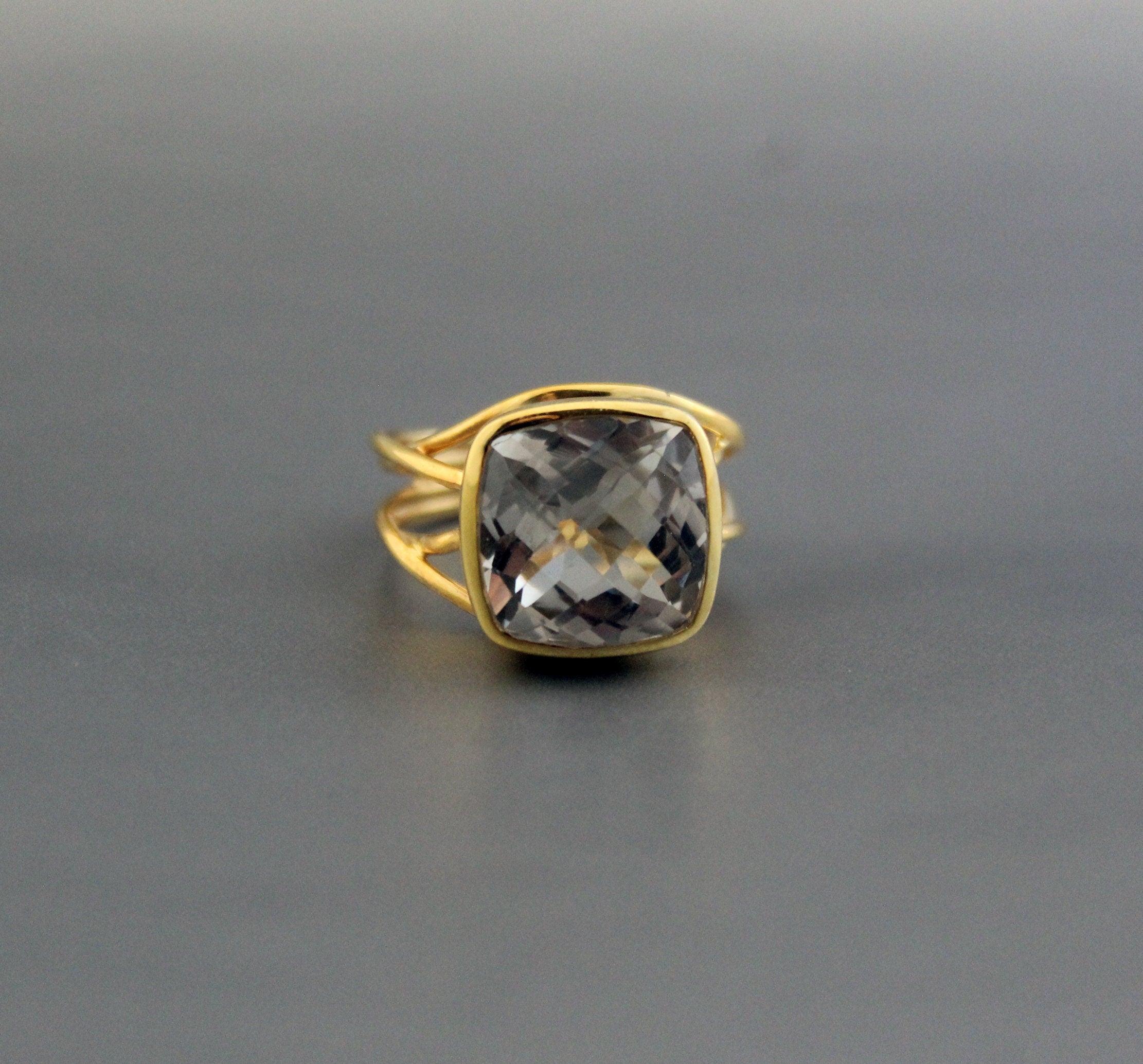Green Amethyst Prasiolite Ring, 925 Solid Sterling Silver, 14k Gold Vermeil, Gift For Mother, rings for women