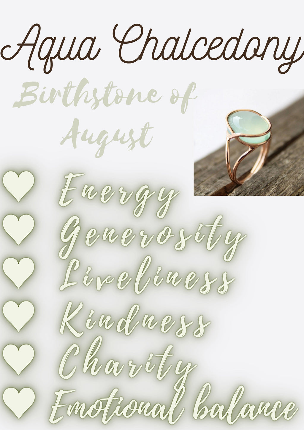 Aqua Chalcedony Ring, Gemstone Jewelry, 18k Gold Ring for Mom, Handmade Jewelry, Multi Stone Ring, Birthstone Jewelry, Minimalist Ring