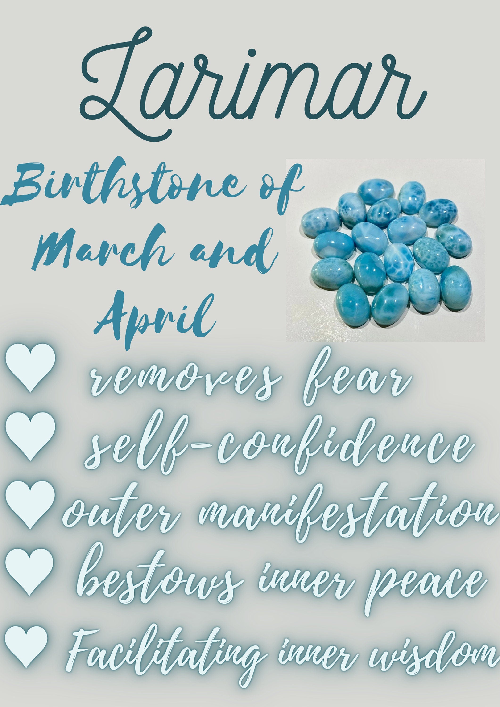 Oval Larimar Ring: Sterling Silver Art Deco Gemstone Ring