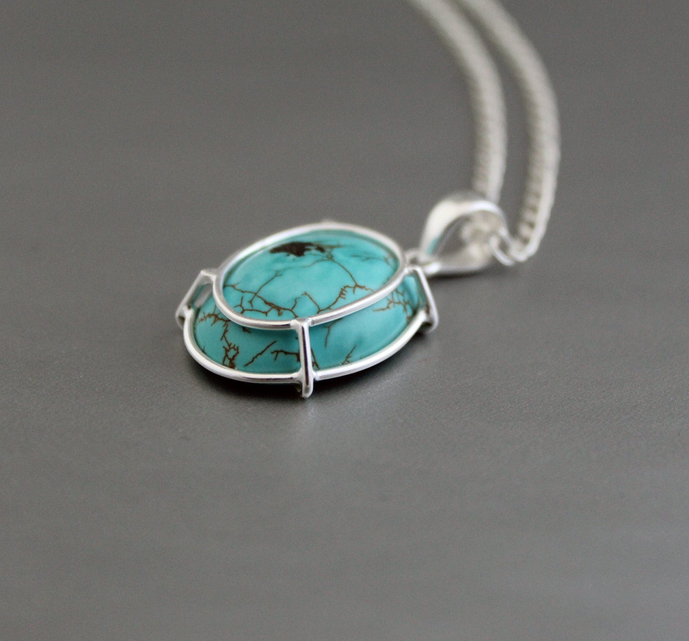 Turquoise Necklace, Birthstone Necklace, Layering Gemstone Jewelry, Birthday Gift Her, Gifts for women, Turquoise Jewelry, Gemstone Jewelry
