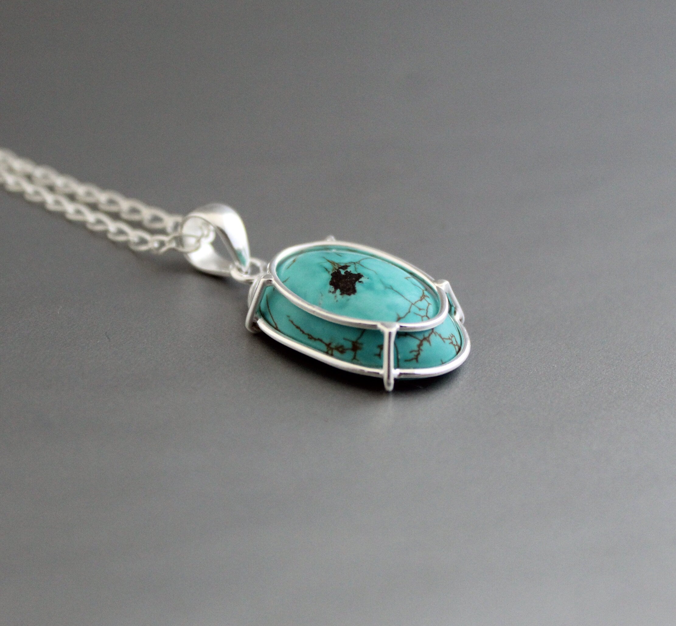 Turquoise Necklace, Birthstone Necklace, Layering Gemstone Jewelry, Birthday Gift Her, Gifts for women, Turquoise Jewelry, Gemstone Jewelry