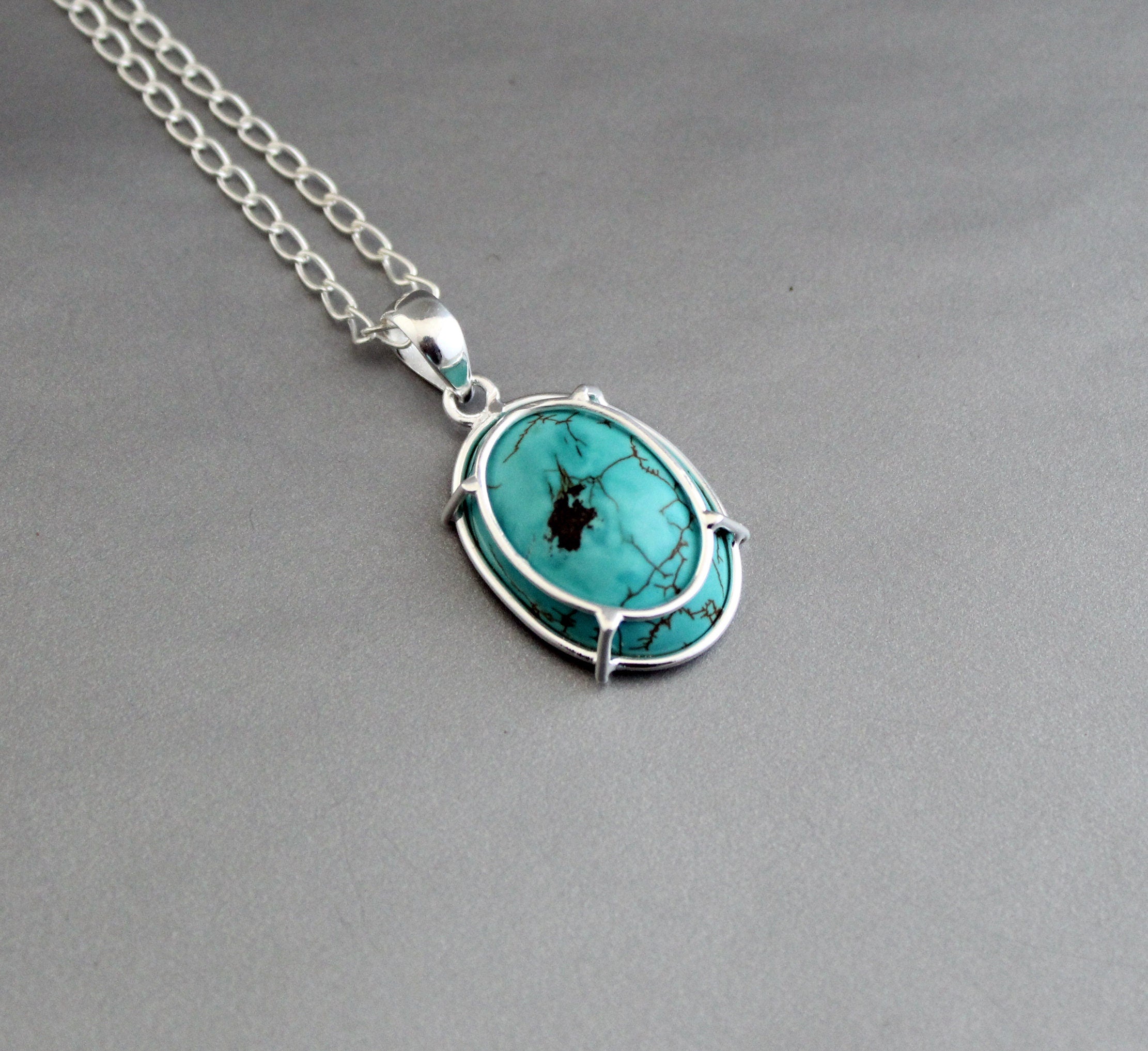 Turquoise Necklace, Birthstone Necklace, Layering Gemstone Jewelry, Birthday Gift Her, Gifts for women, Turquoise Jewelry, Gemstone Jewelry