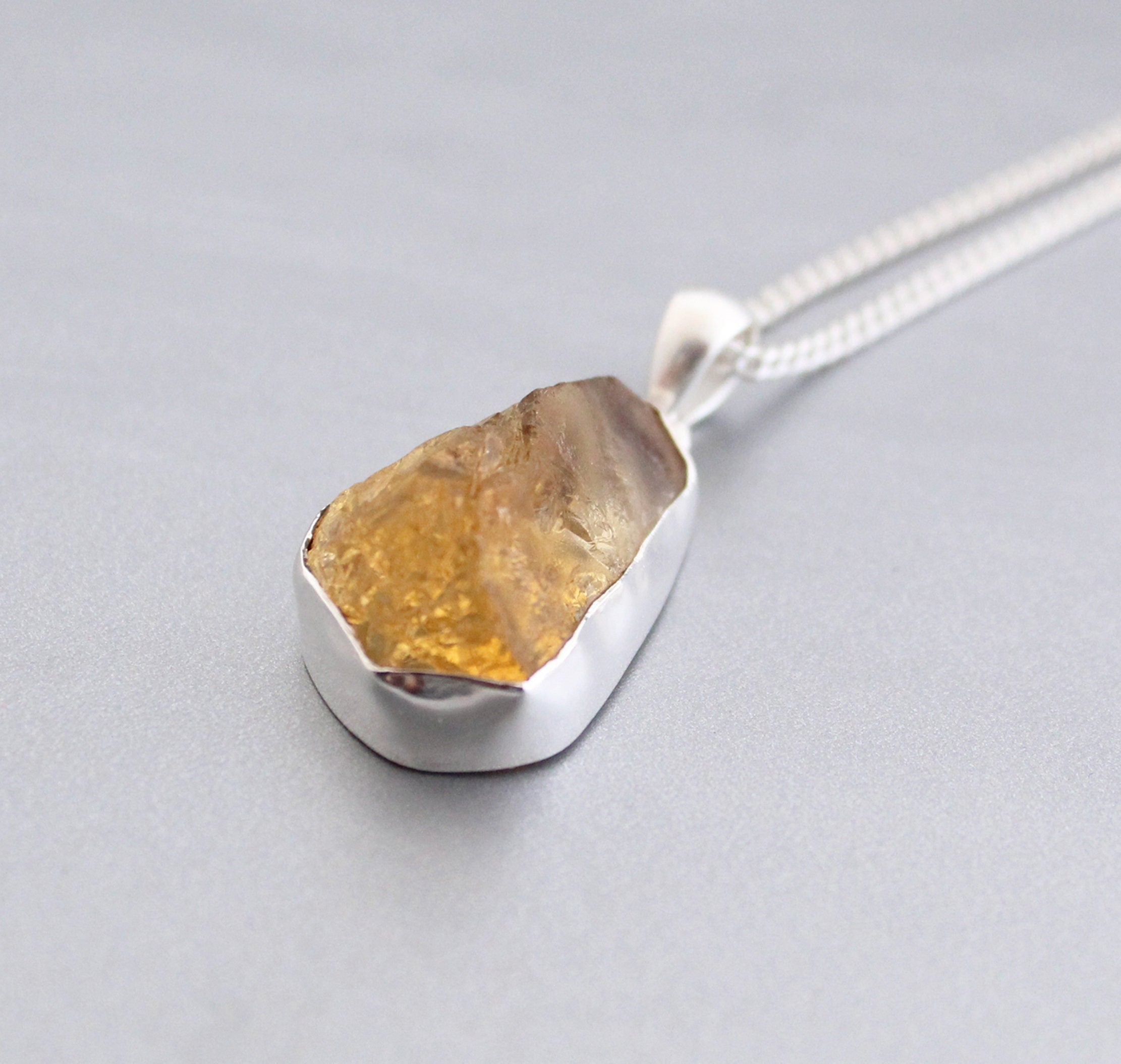 November Birthstone Necklace,  Raw Crystal Necklace,  Gift, Inspirational Jewelry