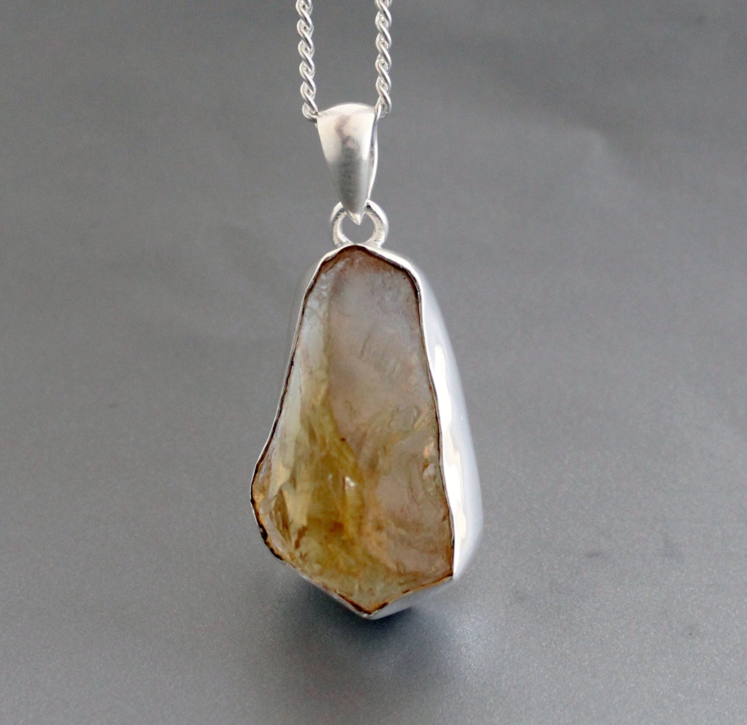 Raw Citrine Crystal Layering Necklace - Dainty Raw Crystal Necklace - Chakra Healing Gold Necklace - Gold Filled Necklace-Sister In Law Gift