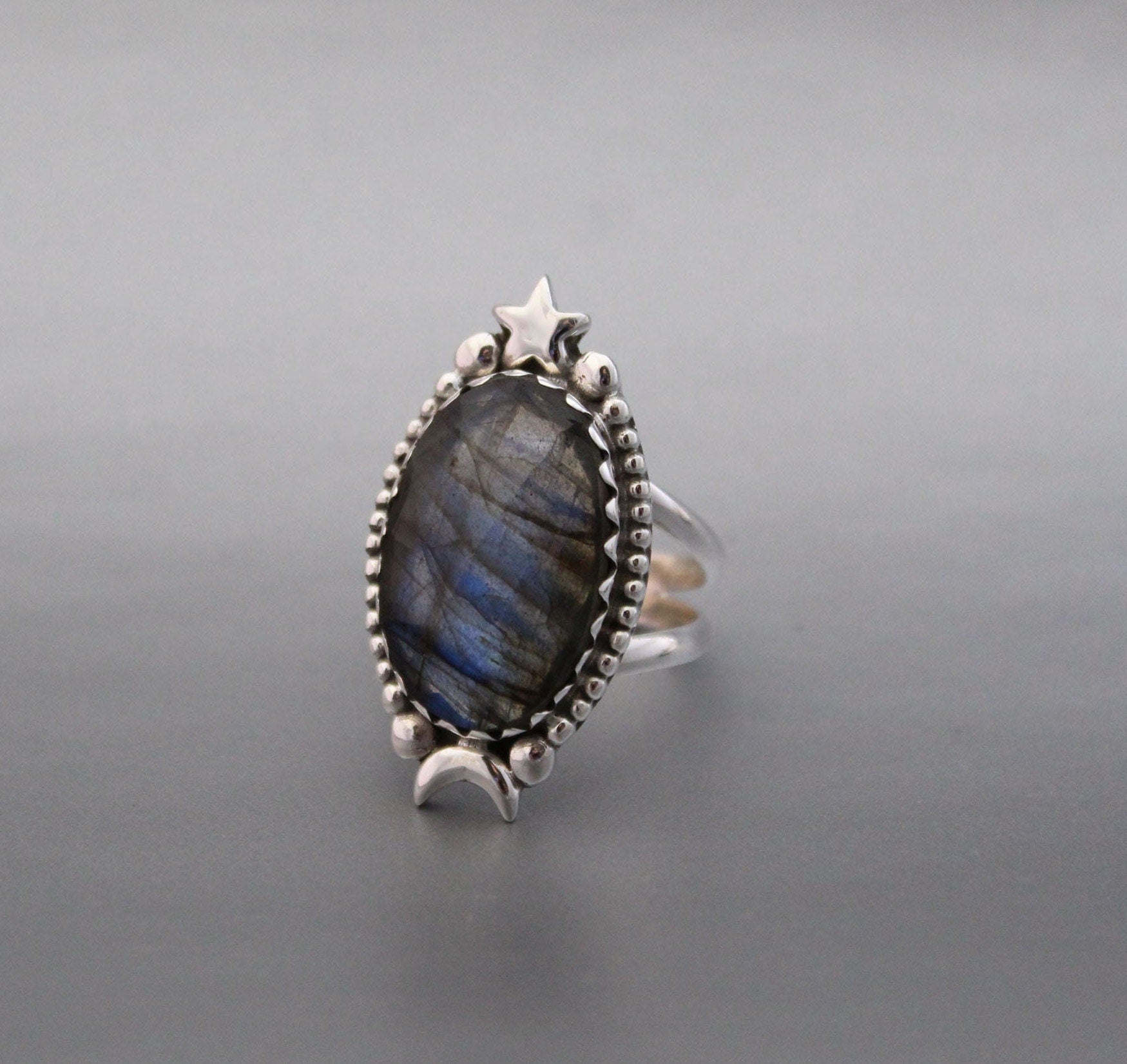 Natural Labradorite Ring, 925 Sterling Silver Ring, Unique Labradorite Ring, Birthstone Jewelry, Unique Ring, Rings for Gift