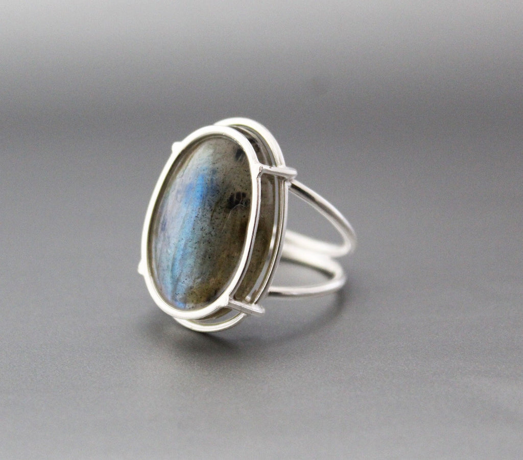 Labradorite Ring, 925 Sterling Silver Ring, Natural Labradorite jewelry, Promise Ring, Unique Ring, Summer Gift Anniversary