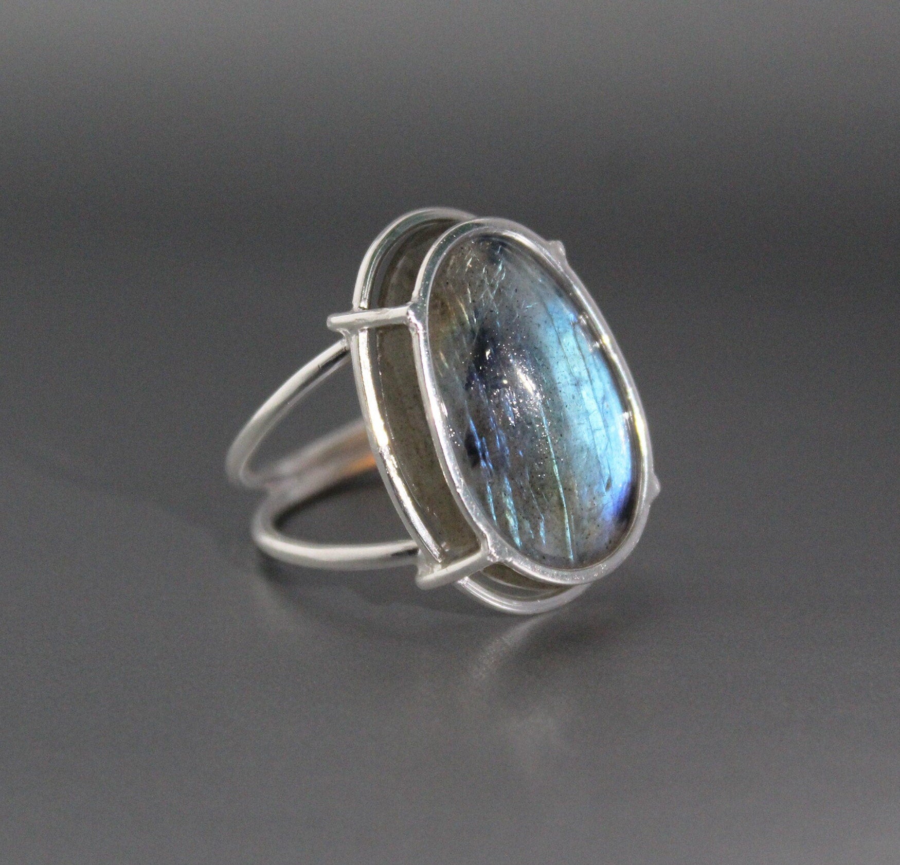 Labradorite Ring, 925 Sterling Silver Ring, Natural Labradorite jewelry, Promise Ring, Unique Ring, Summer Gift Anniversary