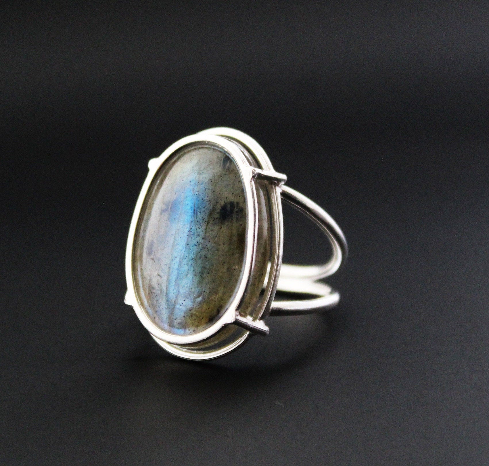 Labradorite Ring, 925 Sterling Silver Ring, Natural Labradorite jewelry, Promise Ring, Unique Ring, Summer Gift Anniversary