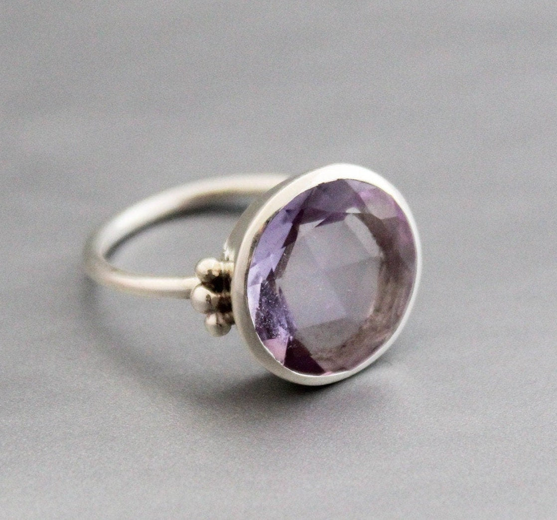 Amethyst Ring, 925 Sterling Silver Ring, Handmade Ring, Wedding Jewelry, Gift Ring, Unique Gift For Her