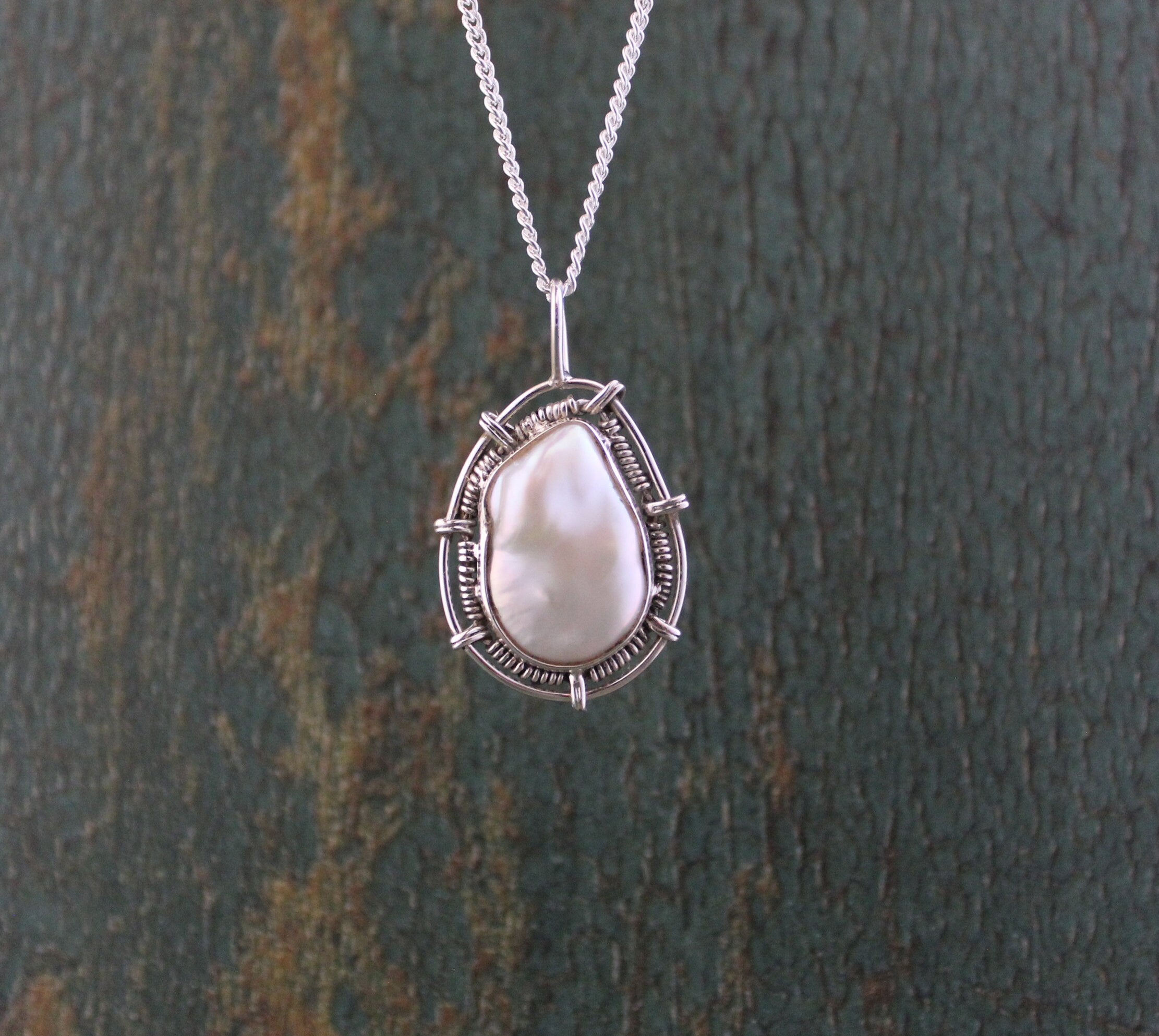 Keshi Pearl Necklace, Birthstone Necklace, Personalized Gifts for Her, Natural Pearl Necklace, Birthday Gifts