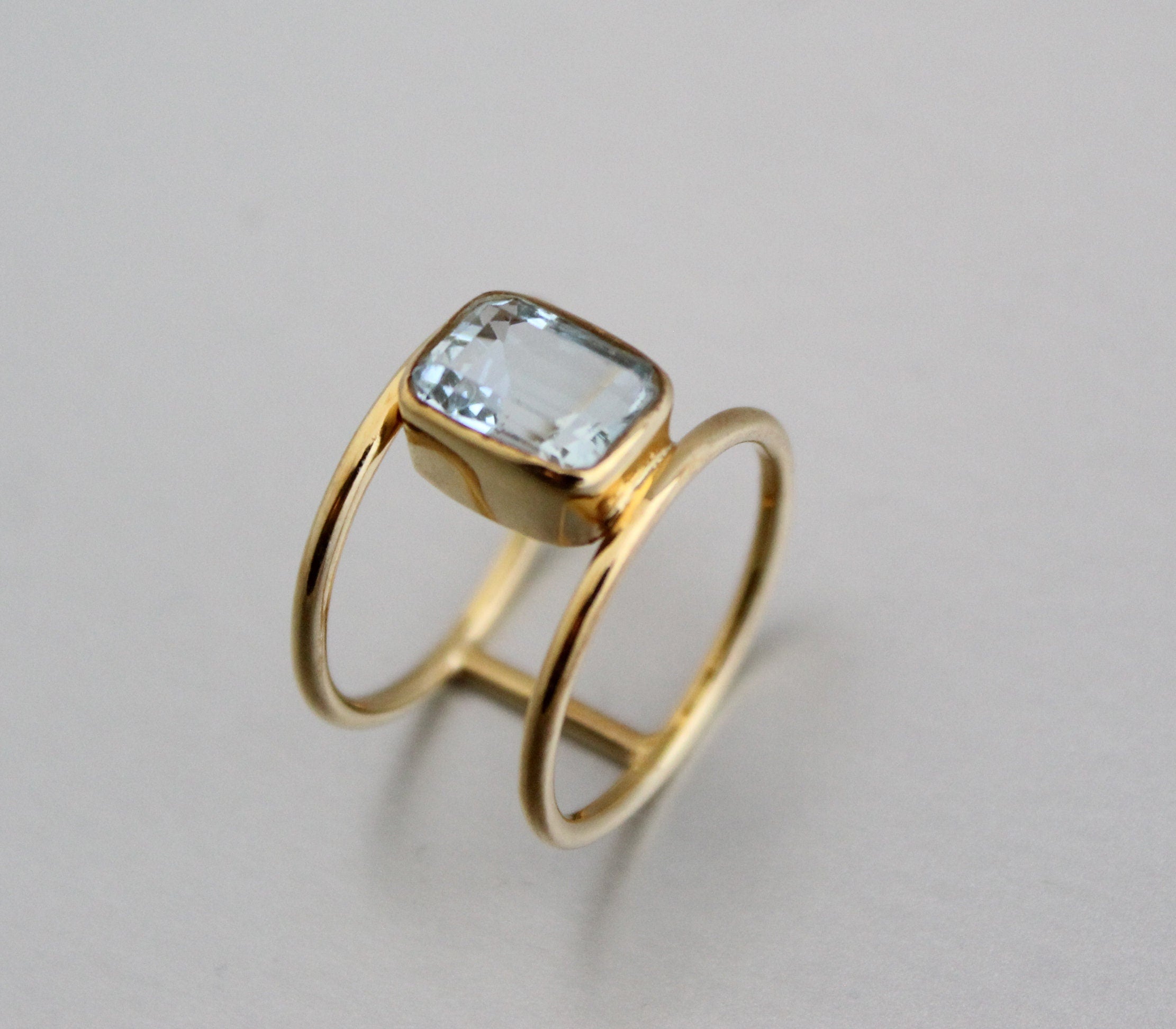 Aquamarine Ring, Handmade Jewelry, Anniversary Gift, Gift for Mom, Engagement Rings, 925 Sterling Silver, Personalized Ring, Crystal Ring