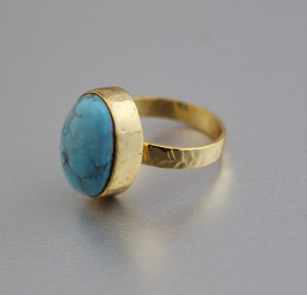 turquoisering gold, 18k Gold filled, December Birthstone, Handmade Ring, Women Ring, turquoise gifts for her
