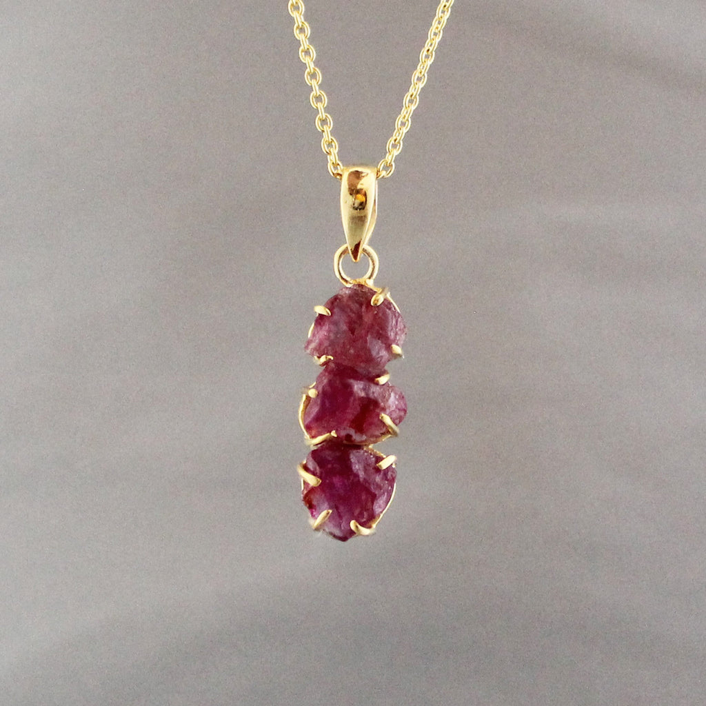 Raw Pink Tourmaline Necklace, 925 Sterling Silver, October Birthstone, Rough pink Necklace, Raw Crystal Necklace, Birthday gift