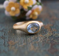 Natural Aquamarine Ring, Solitaire Ring, March Birthstone Ring, dainty promise ring, Blue Gemstone Ring, Engagement ring, Wedding Gifts