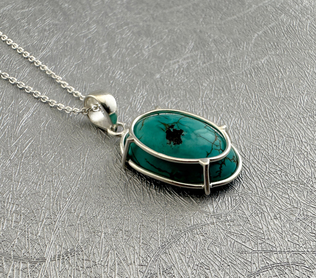 Turquoise Necklace, Birthstone Necklace, Layering Gemstone Jewelry, Birthday Gift Her, Gifts for women, Turquoise Jewelry, Gemstone Jewelry