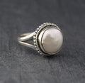 Vintage Pearl Ping, Statement Ring, Engagement Ring, Freshwater Pearl Ring, June Birthstone, Mother's Day Gift For Her, pearlrings