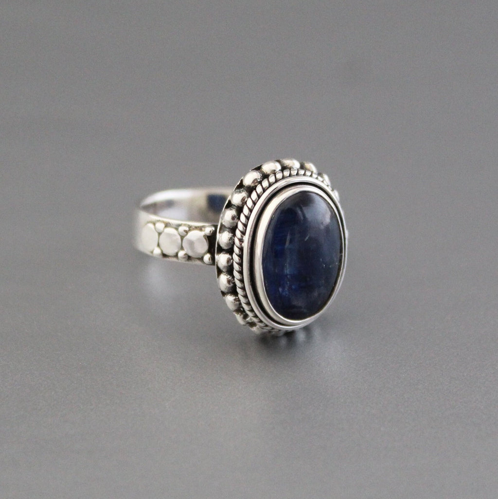 Natural Tanzanite Ring, Sterling Silver Ring, Handmade, December Birthstone, Vintage, everyday ring