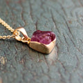 Raw Tourmaline Necklace, Gemstone Necklace, Raw Crystal Necklace, Rough Stone Necklace, Rough tourmaline, Healing Stone, Spiritual Necklace
