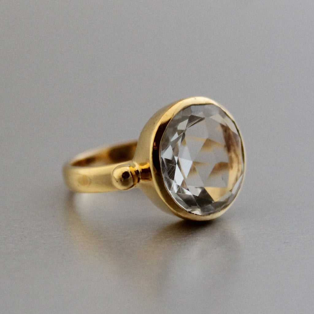 Green Amethyst Prasiolite Ring, 14K Gold Filled, February Birthstone, Handmade Green Gemstone Ring, Unique Gift For Her