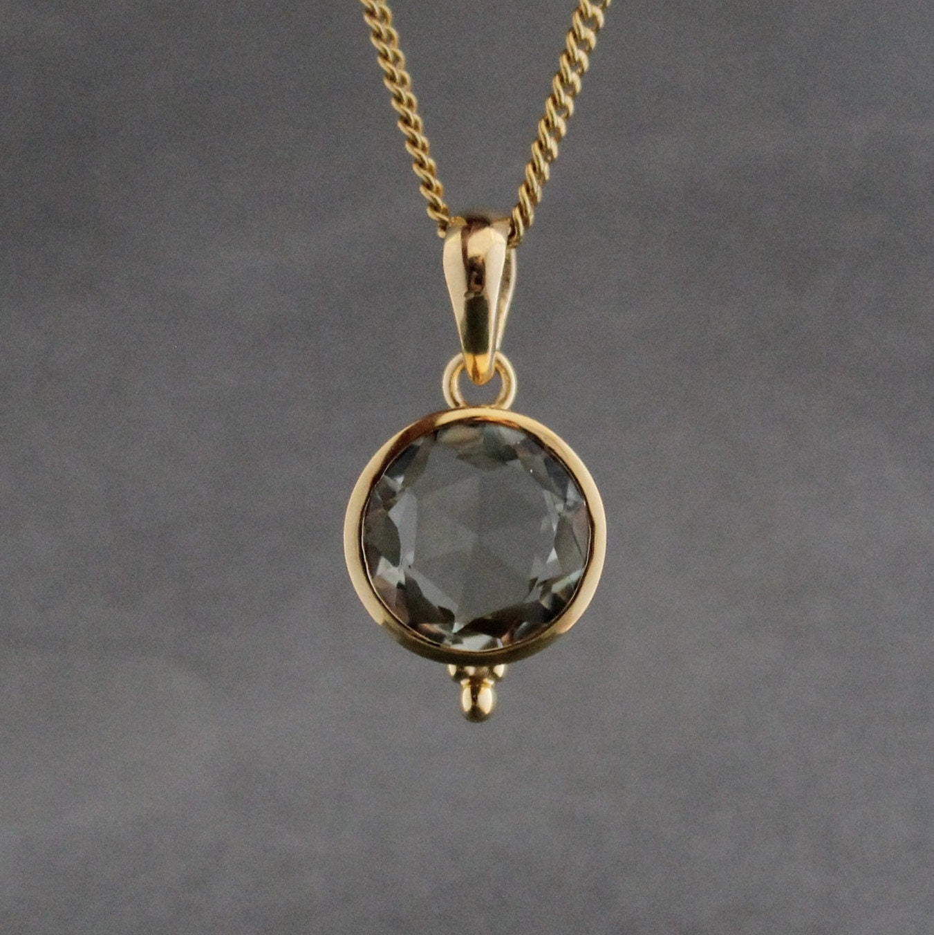 Green Amethyst Prasiolite, Birthstone Jewelry, 18K Gold Filled, Gemstone pendant, Birthday Gift for Her, Mothers Day Gift
