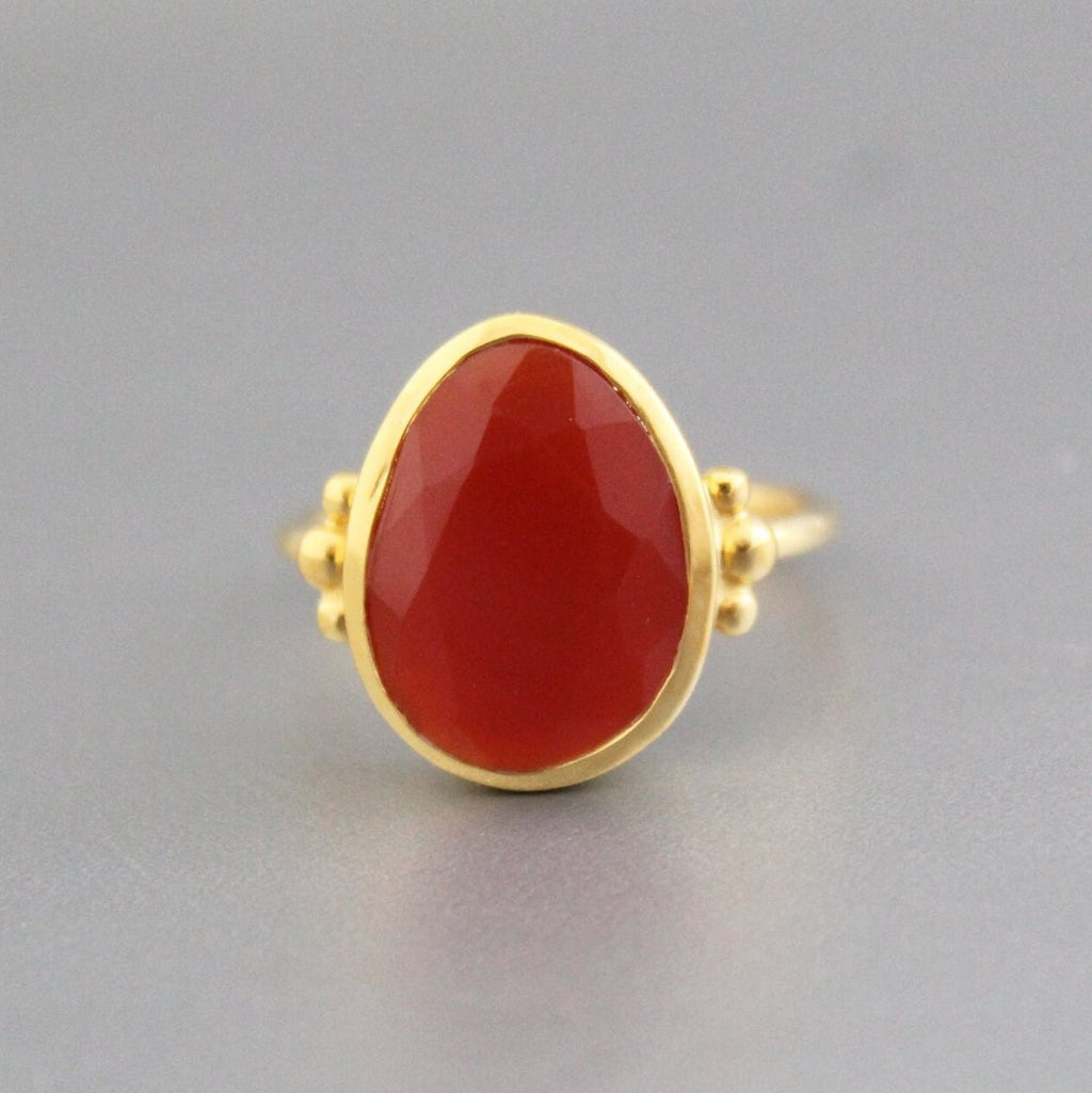 Dainty Carnelian Ring, Handmade 925 Sterling Silver Gemstone Jewelry, mom jewelry gifted, handmaderings jewelry