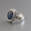 Natural Tanzanite Ring, Sterling Silver Ring, Handmade, December Birthstone, Vintage, everyday ring