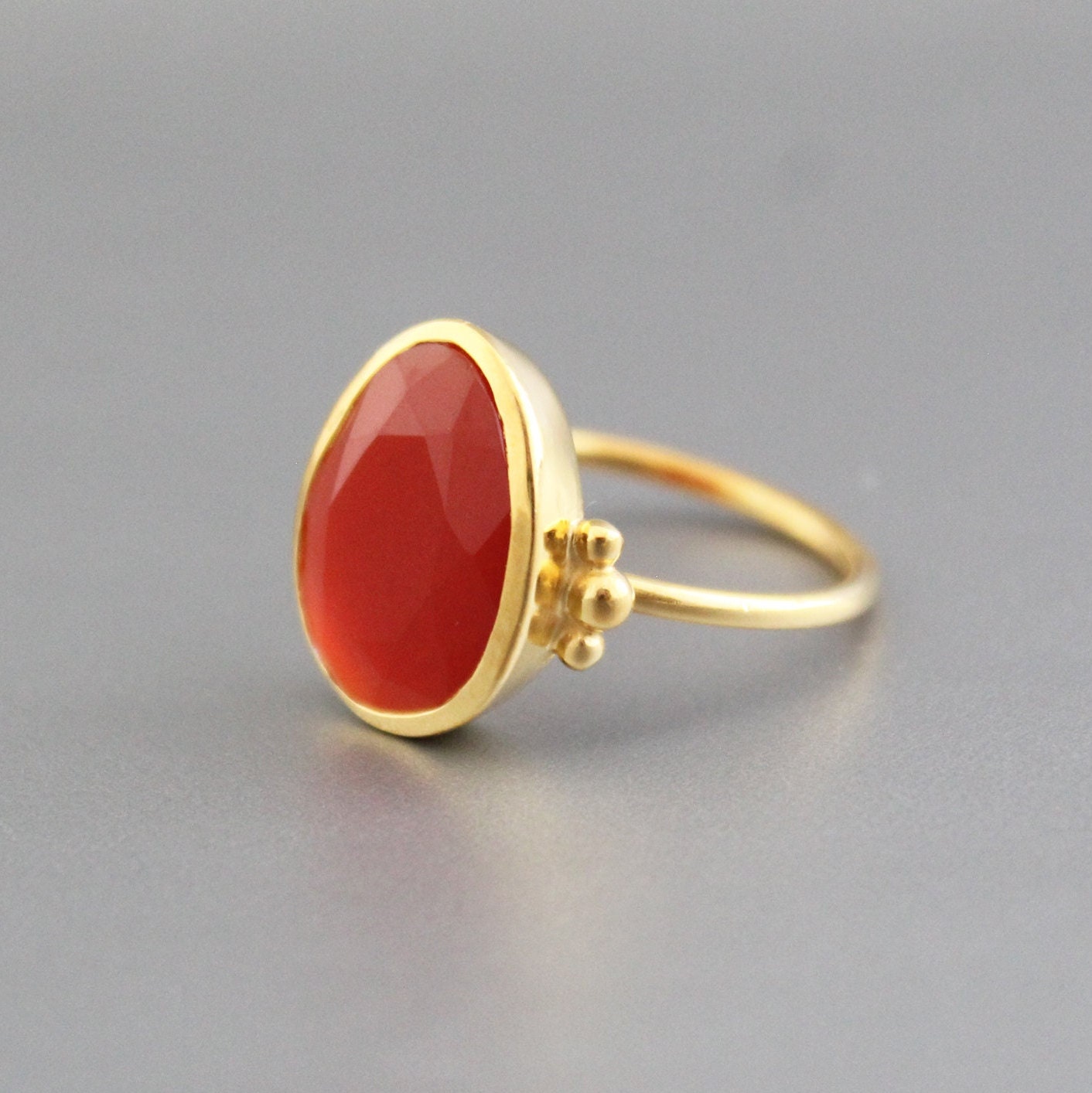 Dainty Carnelian Ring, Handmade 925 Sterling Silver Gemstone Jewelry, mom jewelry gifted, handmaderings jewelry