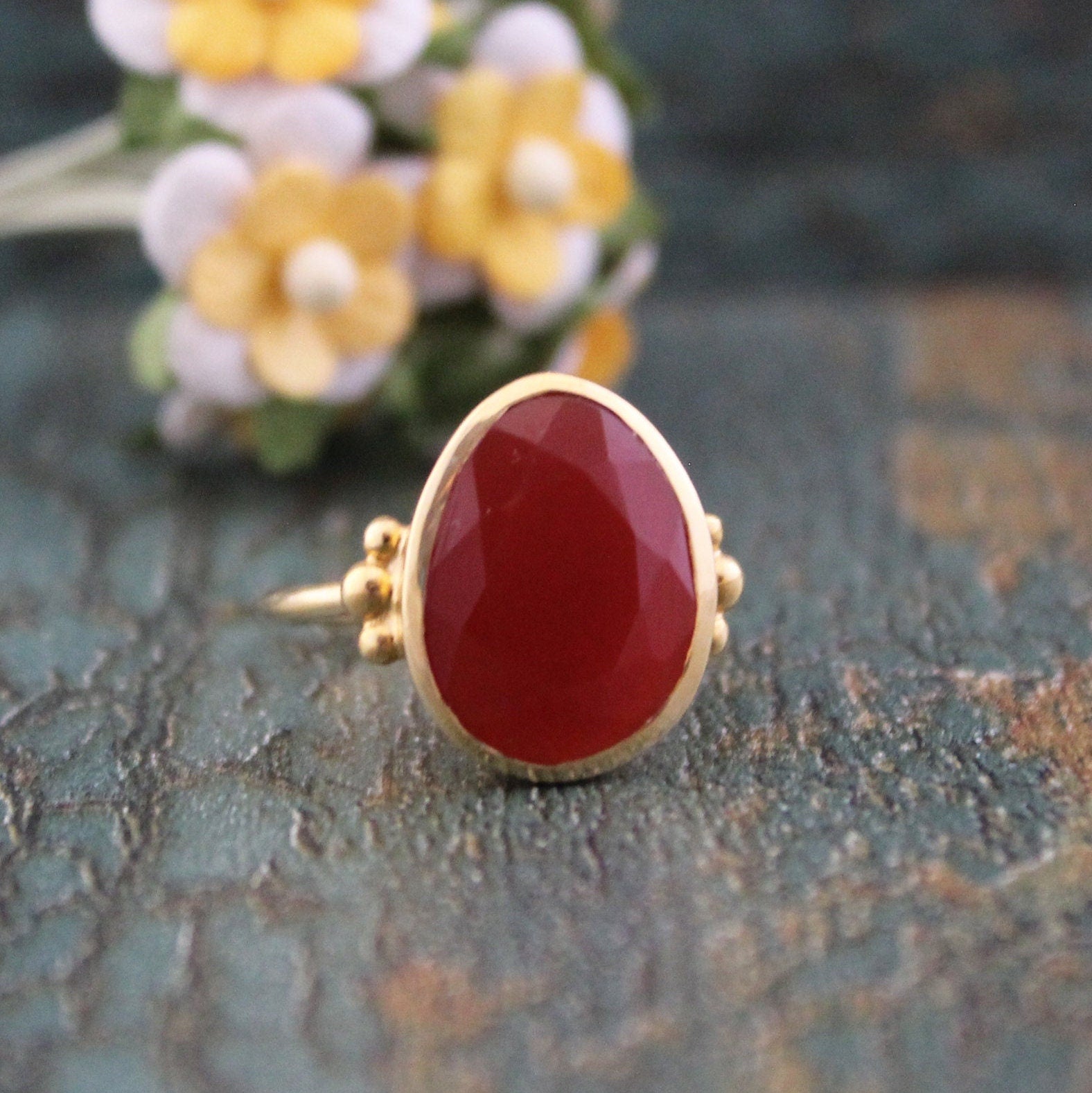 Dainty Carnelian Ring, Handmade 925 Sterling Silver Gemstone Jewelry, mom jewelry gifted, handmaderings jewelry