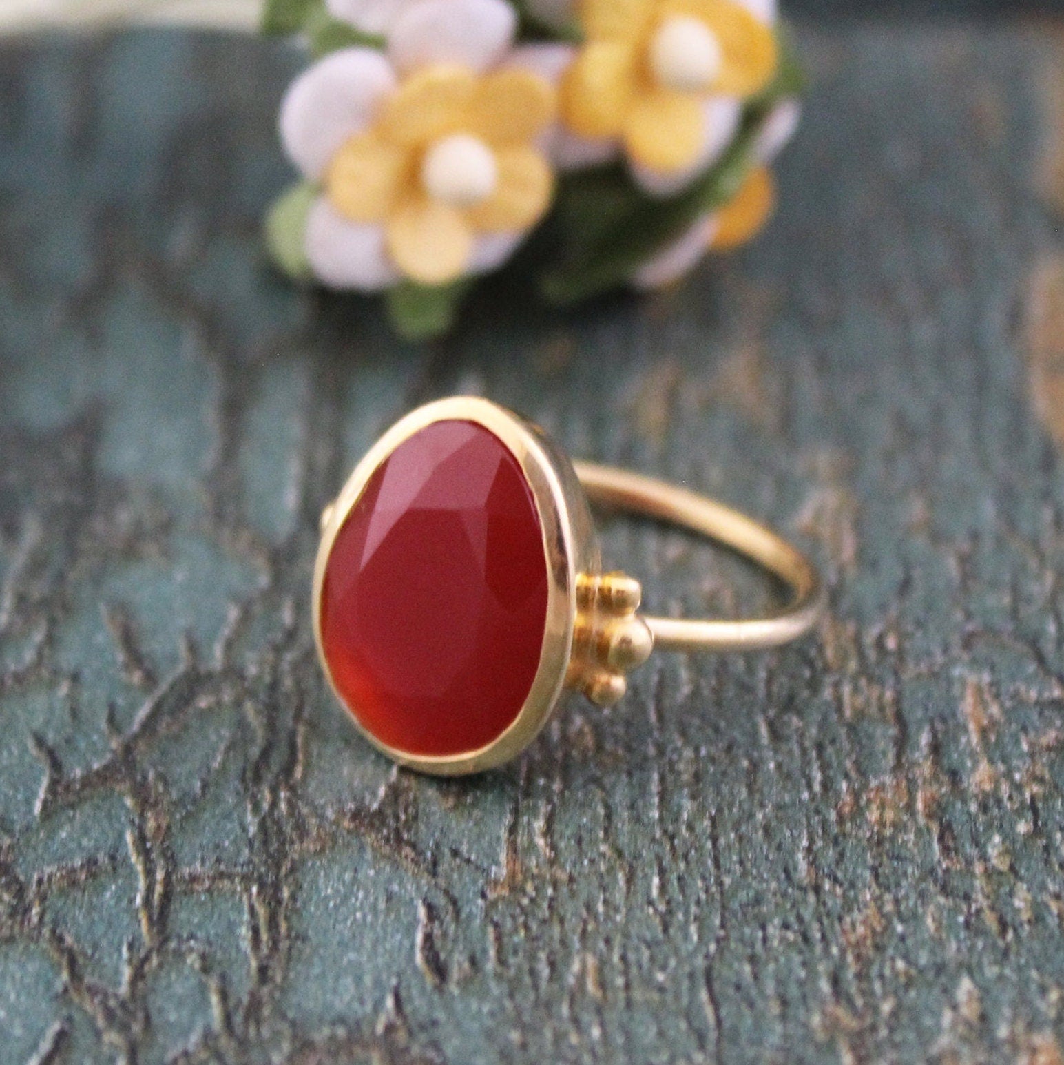 Dainty Carnelian Ring, Handmade 925 Sterling Silver Gemstone Jewelry, mom jewelry gifted, handmaderings jewelry