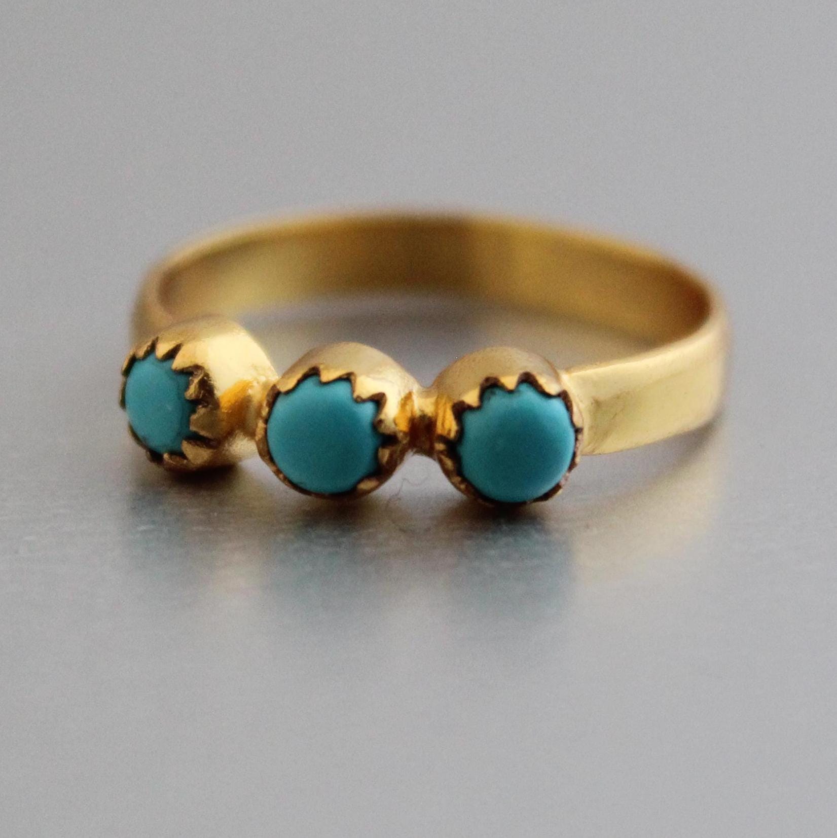 14k Gold Filled Turquoise Gemstone Ring, Minimalist Jewelry, dainty turquoise, turquoisering gold, turquoise gifts for her