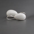 Handmade White Agate Drop Earrings: Minimalist Gemstone Jewelry