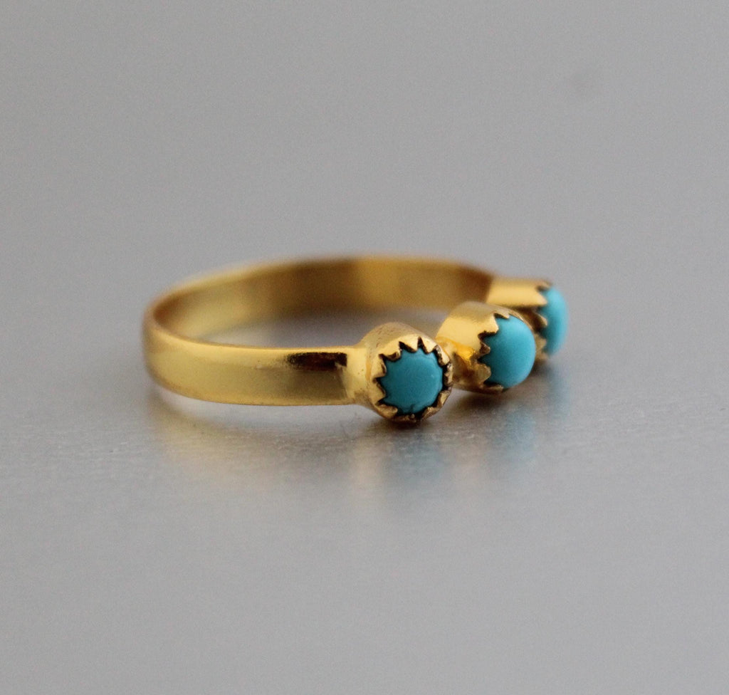 14k Gold Filled Turquoise Gemstone Ring, Minimalist Jewelry, dainty turquoise, turquoisering gold, turquoise gifts for her