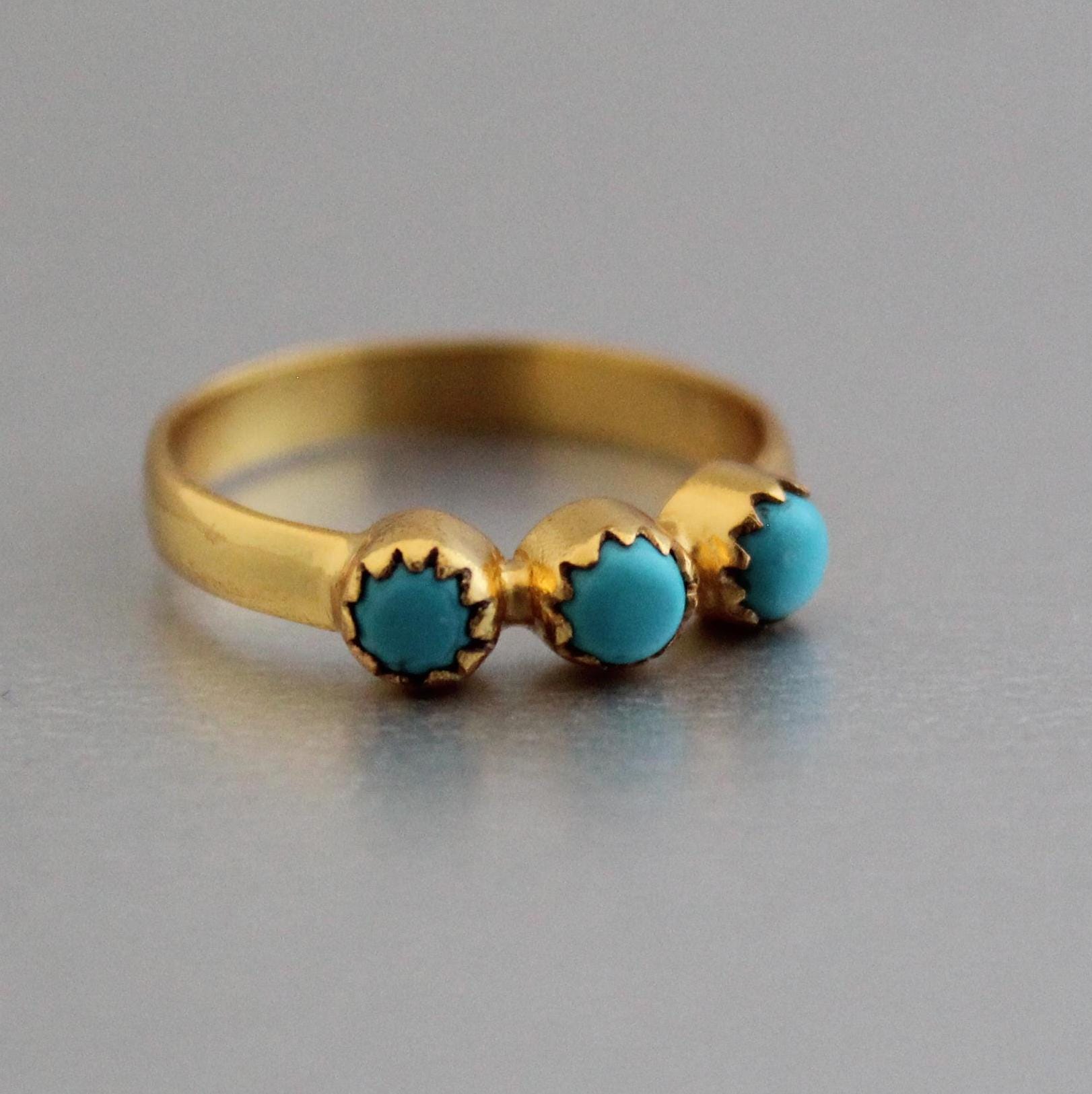 14k Gold Filled Turquoise Gemstone Ring, Minimalist Jewelry, dainty turquoise, turquoisering gold, turquoise gifts for her