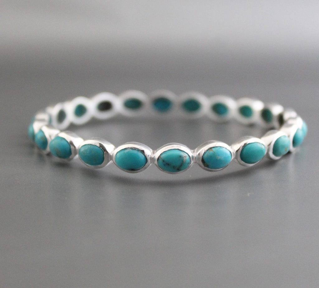 Turquoise Bracelet, Sterling Silver, December Birthstone, Bridal Jewelry Gift, Gift For Her, Healing Crystal Jewelry, Birthday Gift