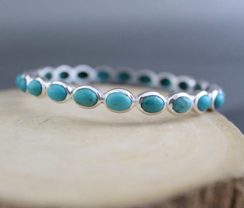 Turquoise Bracelet, Sterling Silver, December Birthstone, Bridal Jewelry Gift, Gift For Her, Healing Crystal Jewelry, Birthday Gift