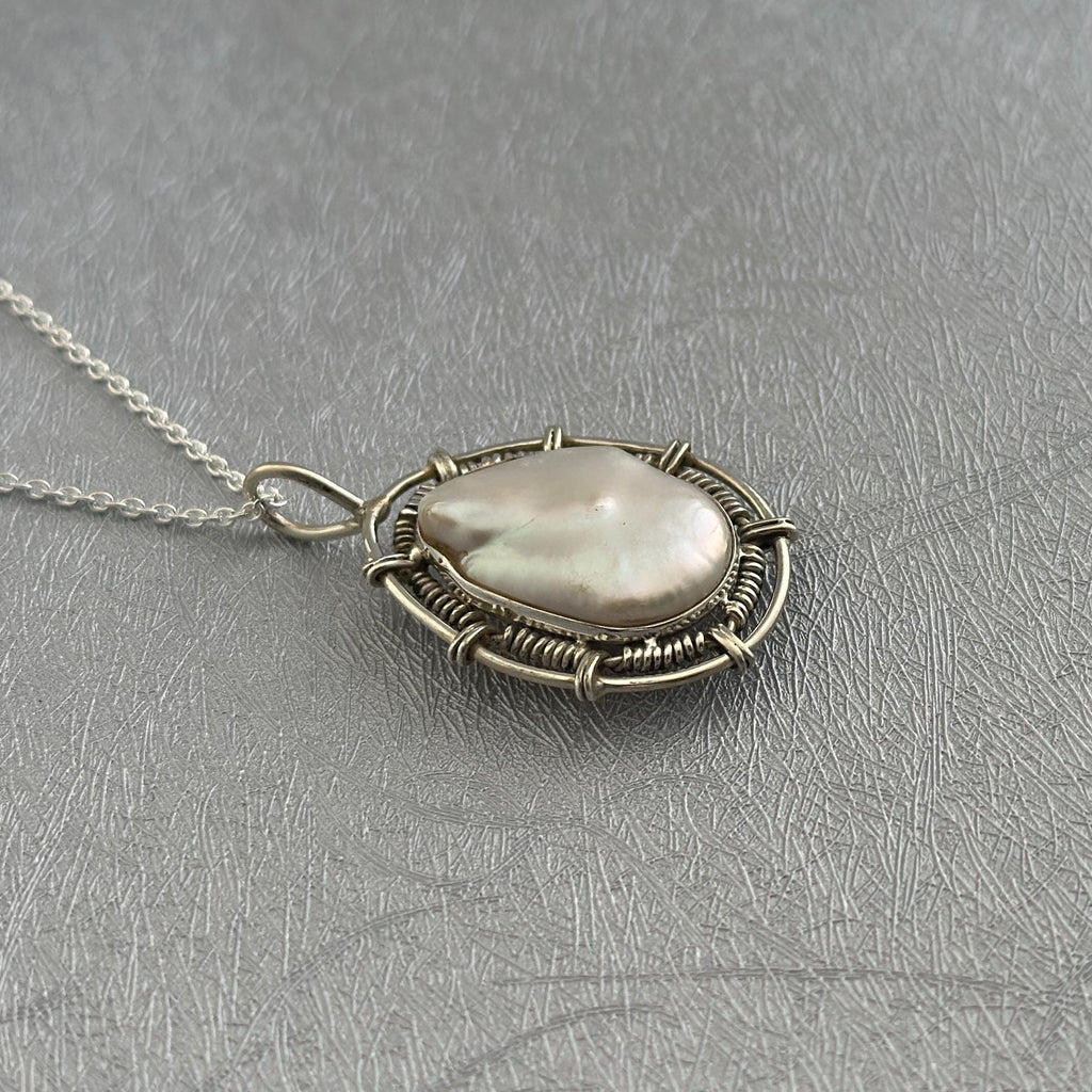 Keshi Pearl Necklace, Birthstone Necklace, Personalized Gifts for Her, Natural Pearl Necklace, Birthday Gifts