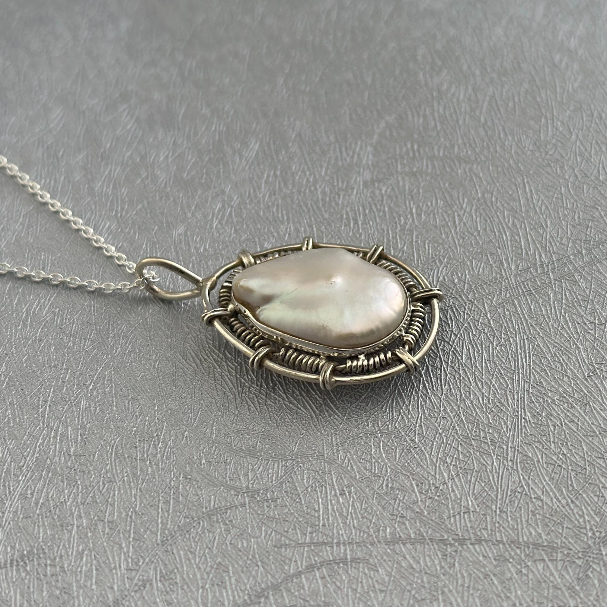 Keshi Pearl Necklace, Birthstone Necklace, Personalized Gifts for Her, Natural Pearl Necklace, Birthday Gifts
