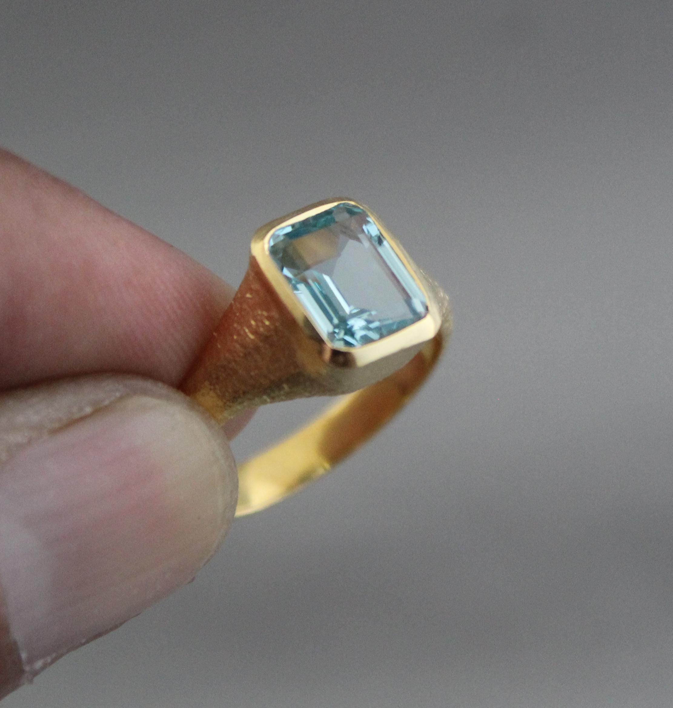 Aquamarine Ring, Birthstone Rings, March Birthstone Ring, Promise ring, Blue Gemstone Ring, Engagement ring, Wedding Gifts