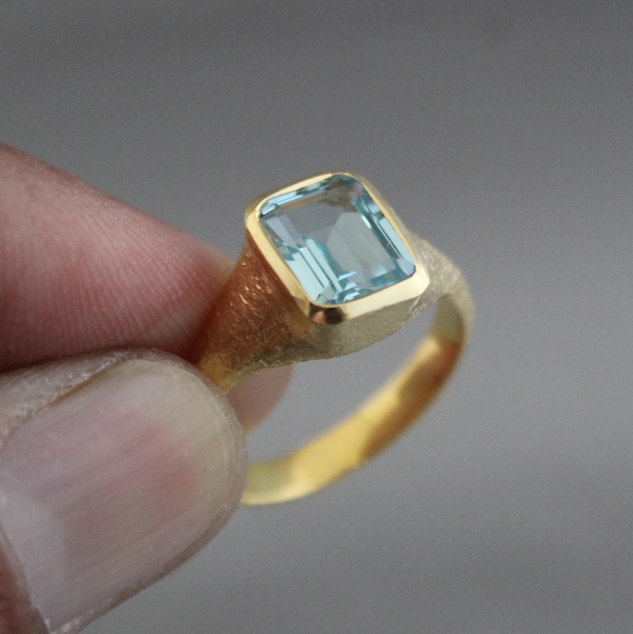 Aquamarine Ring, Birthstone Rings, March Birthstone Ring, Promise ring, Blue Gemstone Ring, Engagement ring, Wedding Gifts