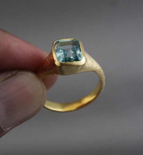 Aquamarine Ring, Birthstone Rings, March Birthstone Ring, Promise ring, Blue Gemstone Ring, Engagement ring, Wedding Gifts