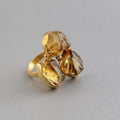 Raw Citrine Ring, November Birthstone, Citrine Jewelry, 18K Gold ring, Gift for Mom