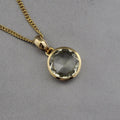 Prasiolite Pendant, Green Amethyst, 18K Gold Filled, Gemstone pendant, Birthday Gift for Her, Mothers Day Gift