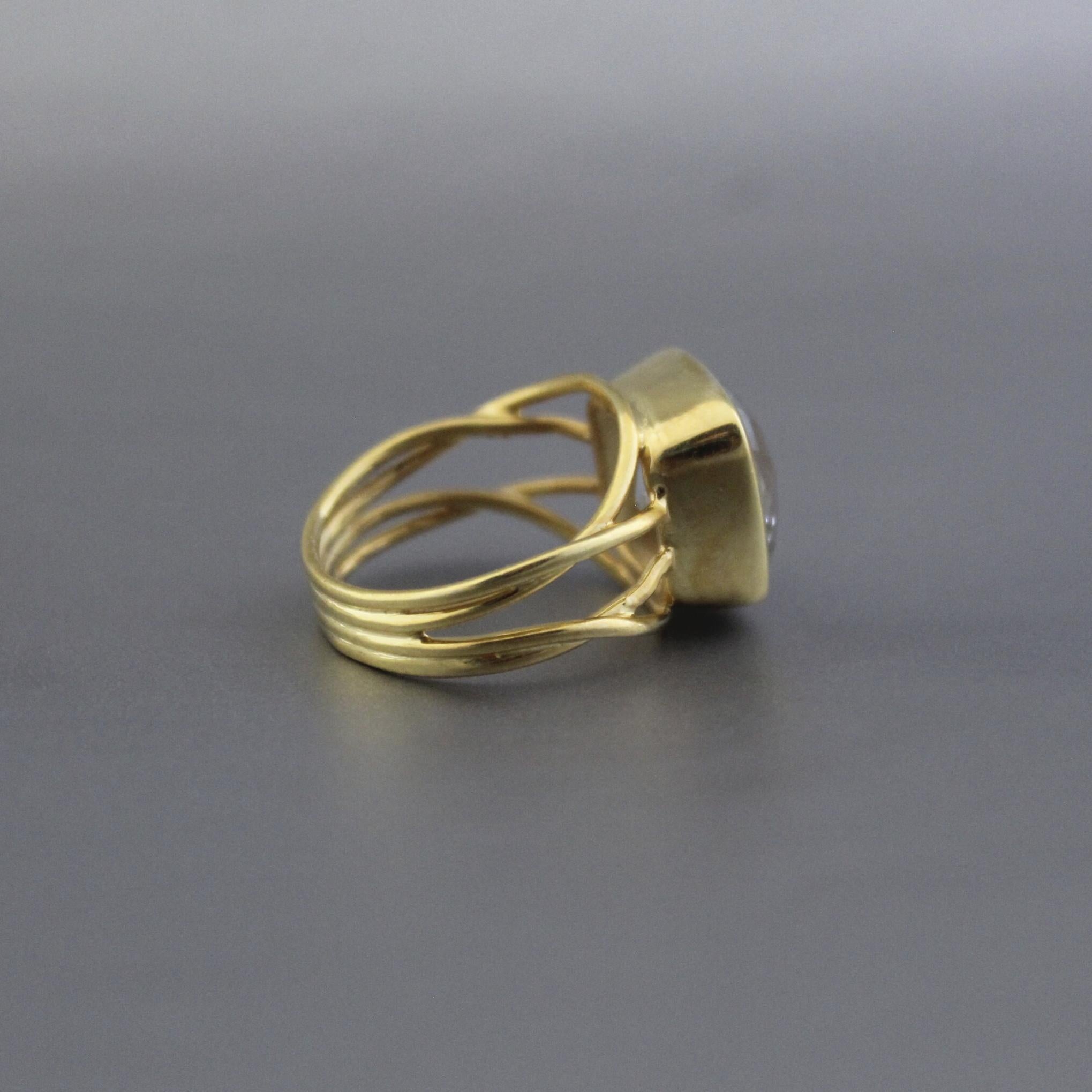 Green Amethyst Prasiolite Ring, 925 Solid Sterling Silver, 14k Gold Vermeil, Gift For Mother, rings for women