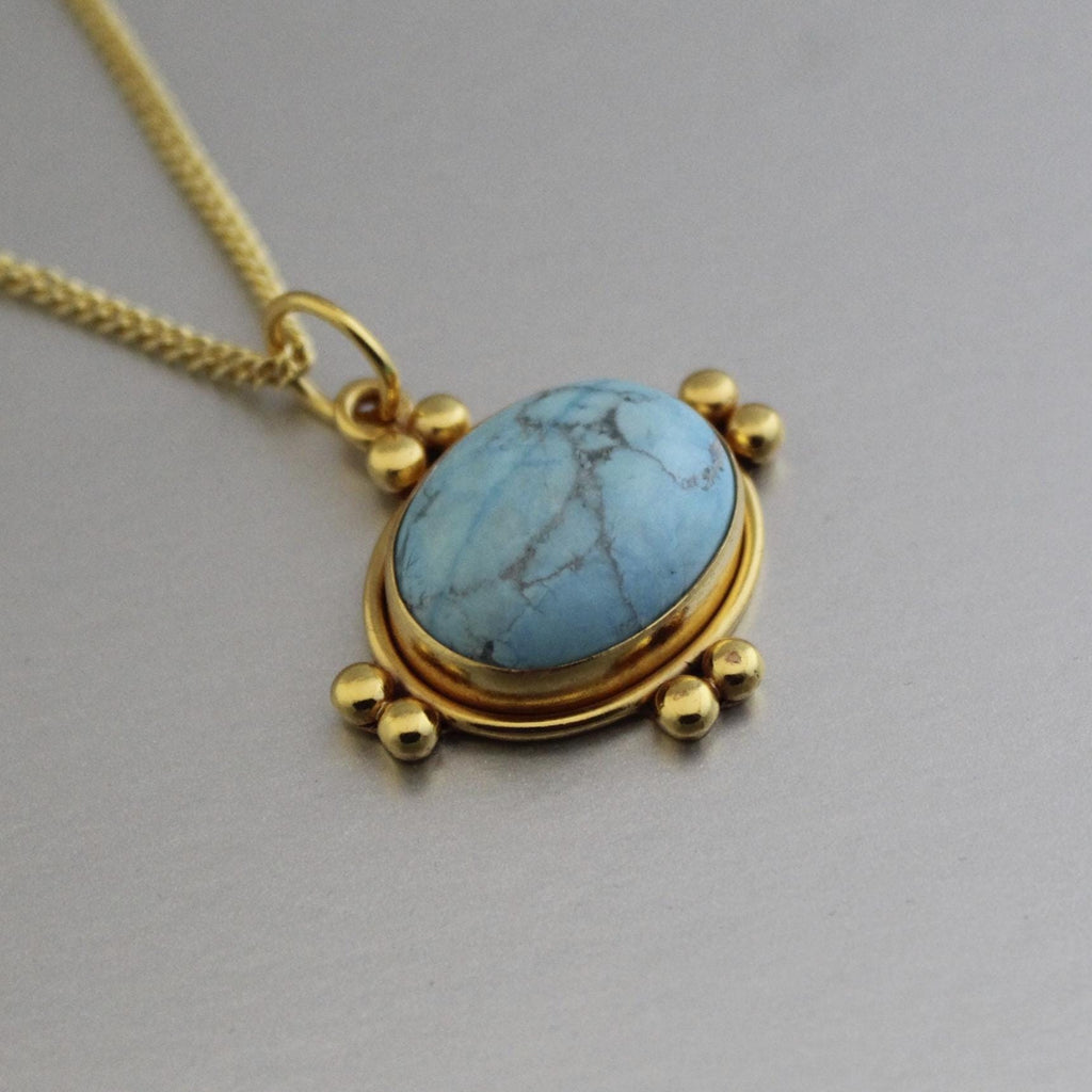 Turquoise Necklaces, Birthstone Necklace, Dainty Gold Necklace, Healing Necklace, Layering Necklace, Gift for Mom, Handmade, Statement
