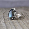 Labradorite Ring, Statement Ring, Handmade Ring, gemstone jewelry, unique ring, sterling ring, ring for women, engagement rings, JEWELRY