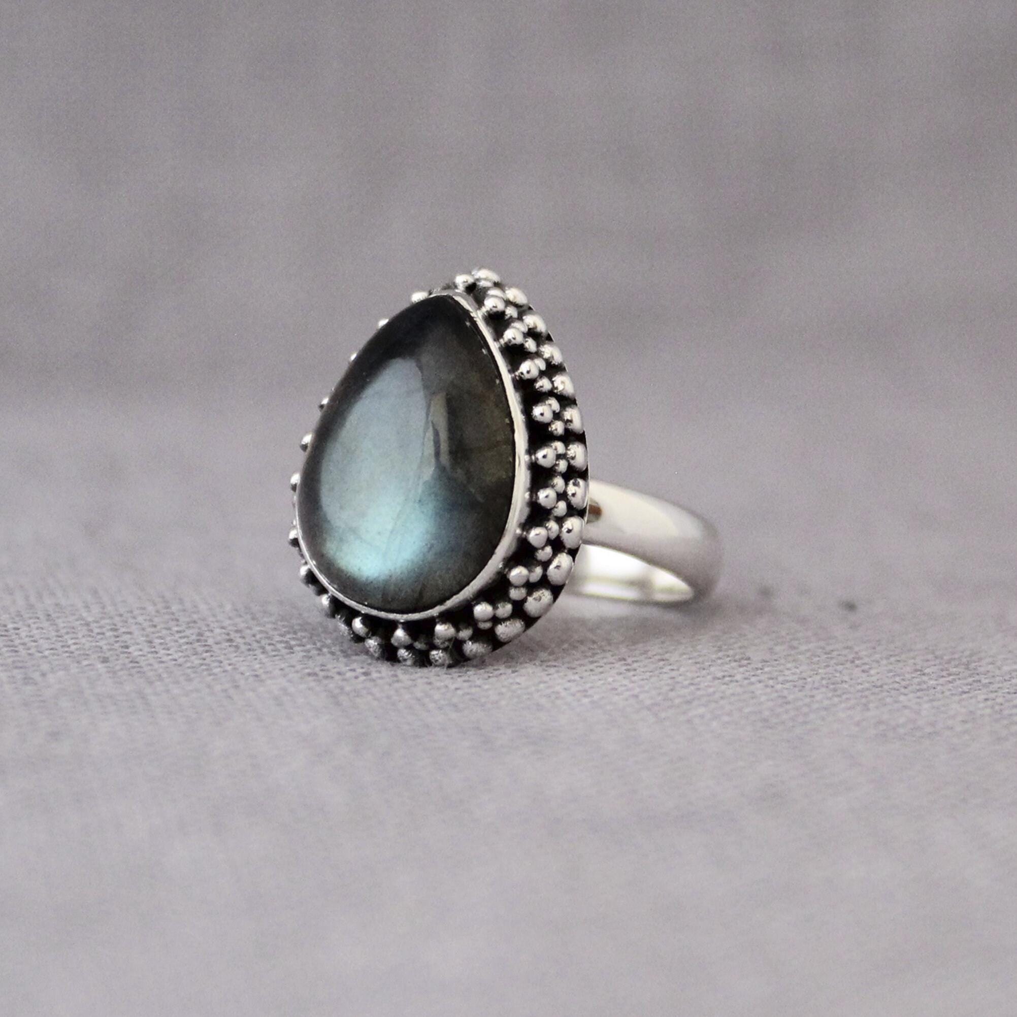 Labradorite Ring, Statement Ring, Handmade Ring, gemstone jewelry, unique ring, sterling ring, ring for women, engagement rings, JEWELRY