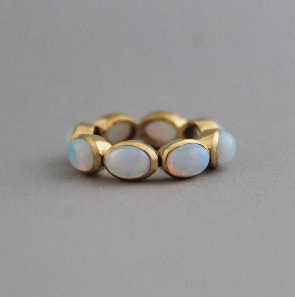 Gold Opal Ring • Dainty Gold Celestial Jewelry • Promise Ring • Gift for Her • Gold Filled Ring • Birthstone Ring • Rings for Women